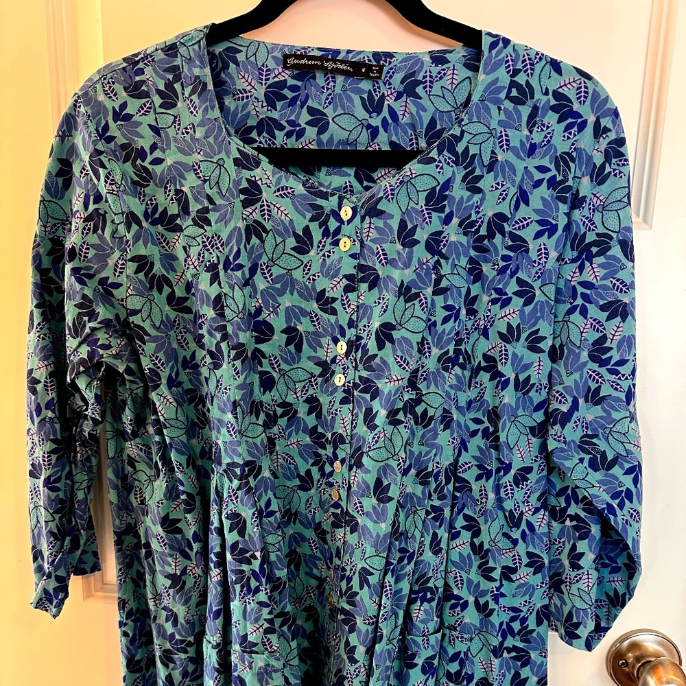 Gudrun Sjoden tunic cotton blouse, medium